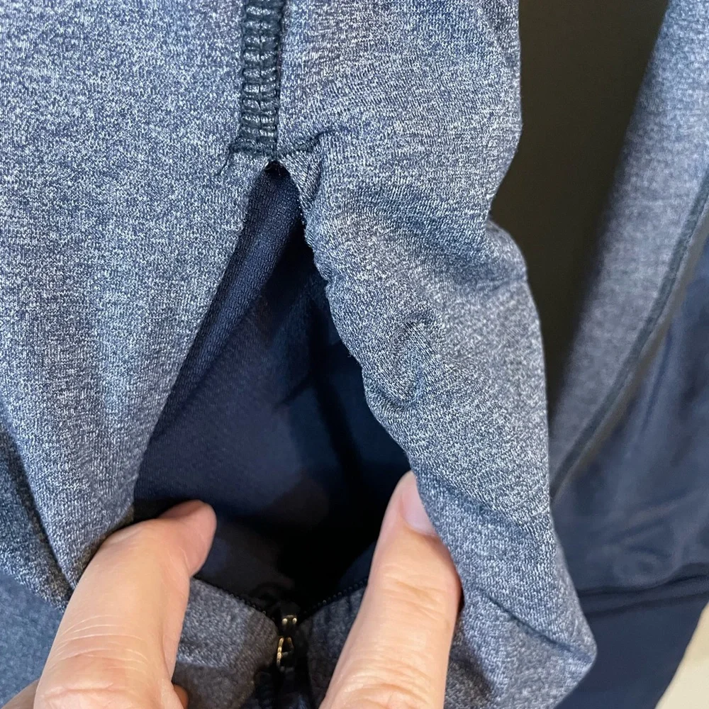 Lululemon Runderful 1/2 Zip Jacket pullover Heathered blue Size 4, EUC - Picture 3 of 9